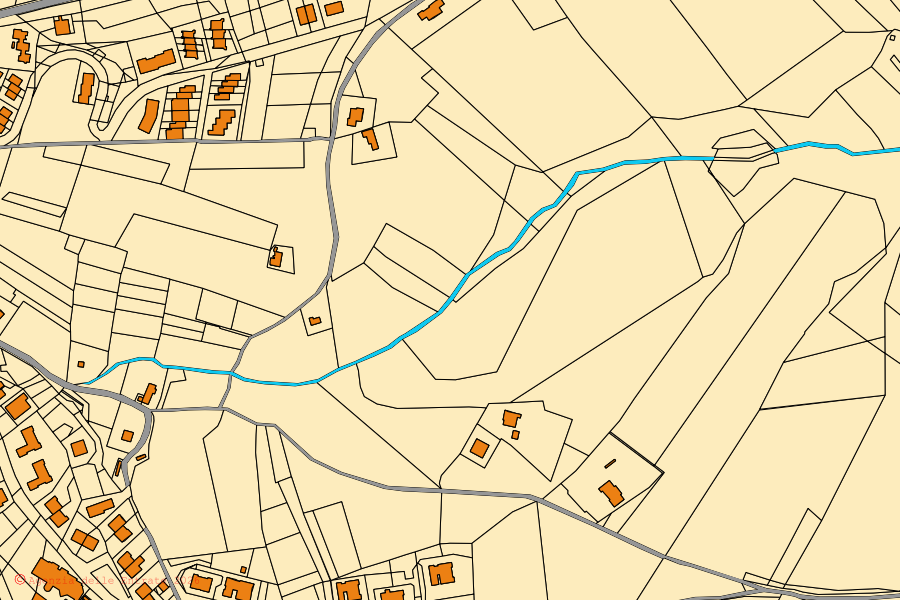 Mappa catastale del centro di Acquaviva Picena: particelle e fabbricati, cartografia Agenzia delle Entrate