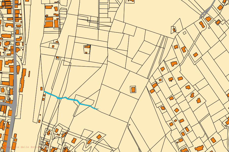 Mappa catastale del centro di Agropoli: particelle e fabbricati, cartografia Agenzia delle Entrate