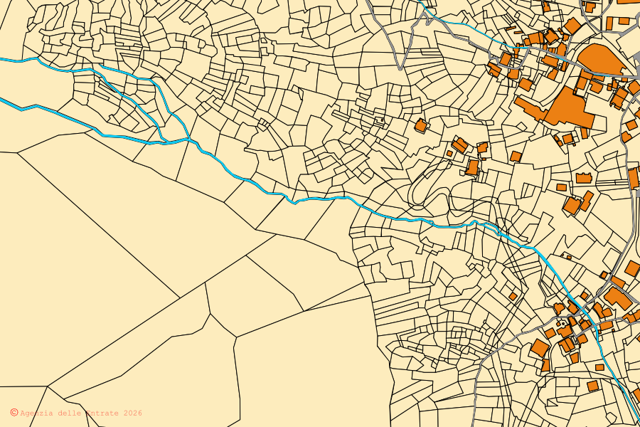 Mappa catastale del centro di Alagna Valsesia: particelle e fabbricati, cartografia Agenzia delle Entrate