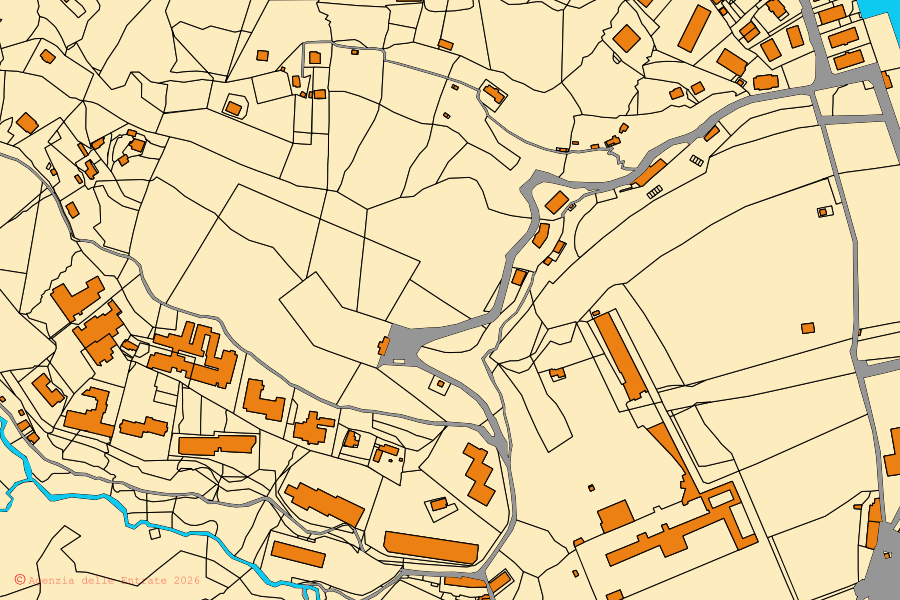 Mappa catastale del centro di Albissola Marina: particelle e fabbricati, cartografia Agenzia delle Entrate