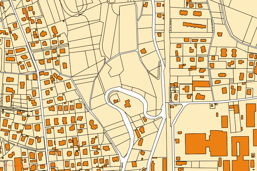 Mappa catastale del centro di Albizzate: particelle e fabbricati, cartografia Agenzia delle Entrate