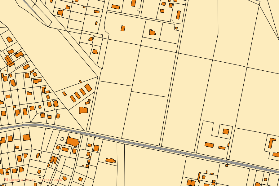 Mappa catastale del centro di Aprilia: particelle e fabbricati, cartografia Agenzia delle Entrate
