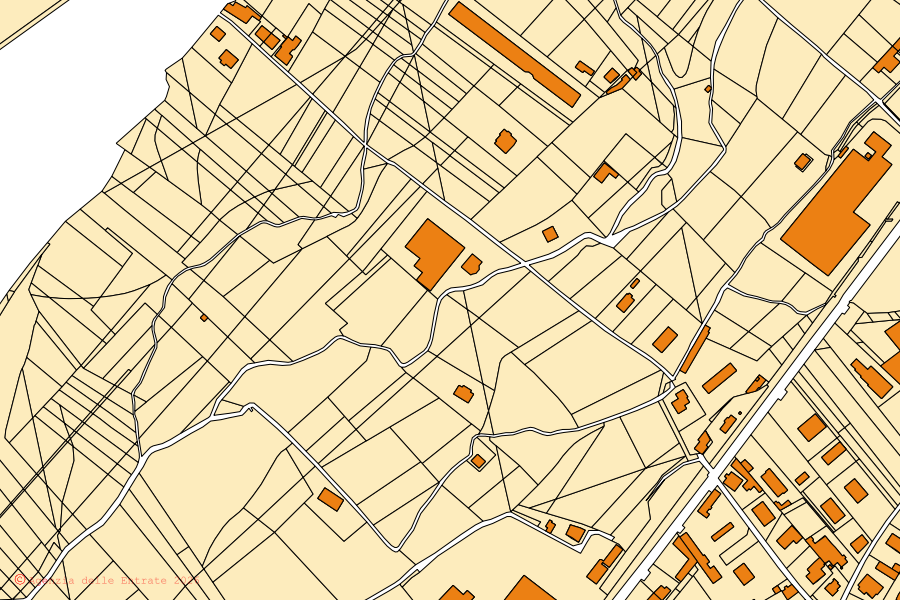 Mappa catastale del centro di Artogne: particelle e fabbricati, cartografia Agenzia delle Entrate