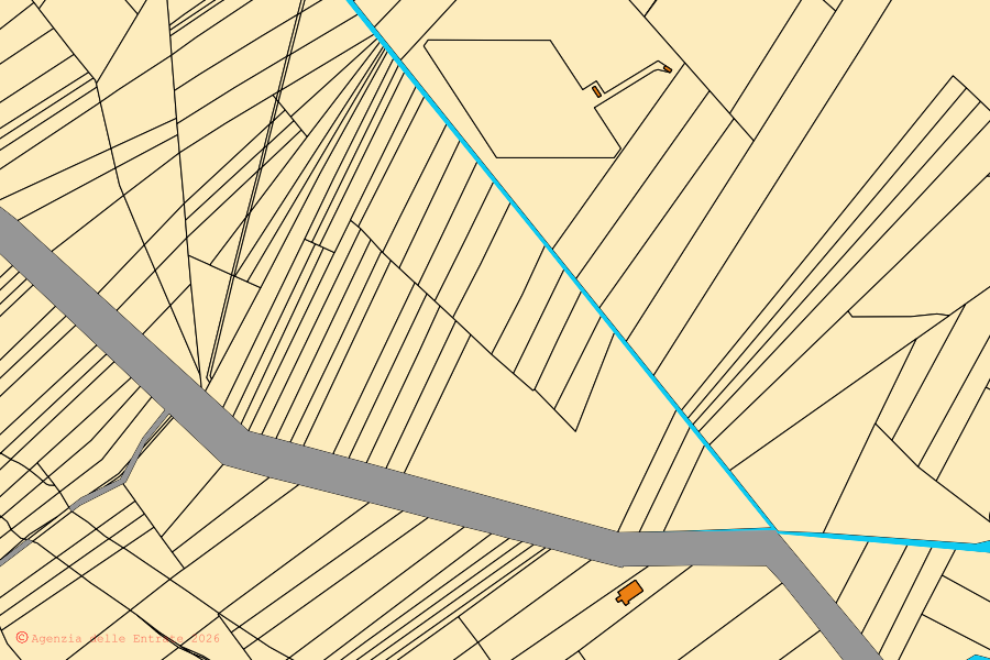 Mappa catastale del centro di Avigliano: particelle e fabbricati, cartografia Agenzia delle Entrate
