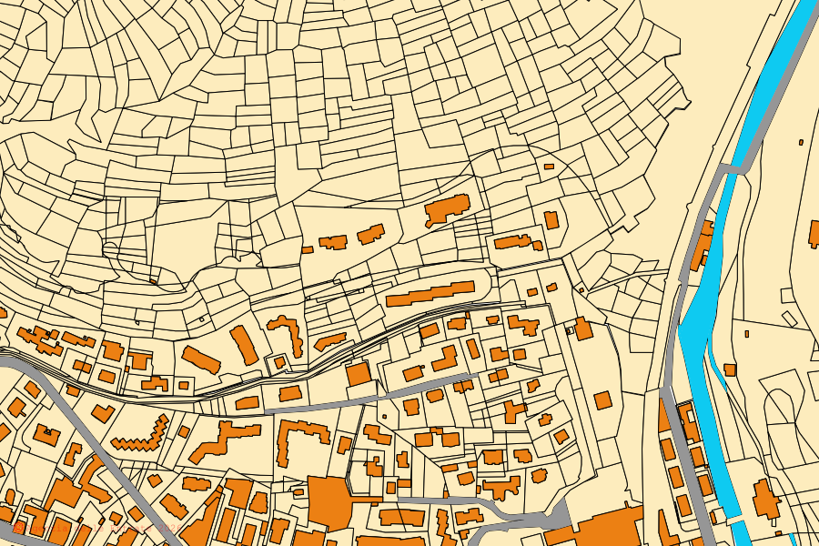 Mappa catastale del centro di Bardonecchia: particelle e fabbricati, cartografia Agenzia delle Entrate