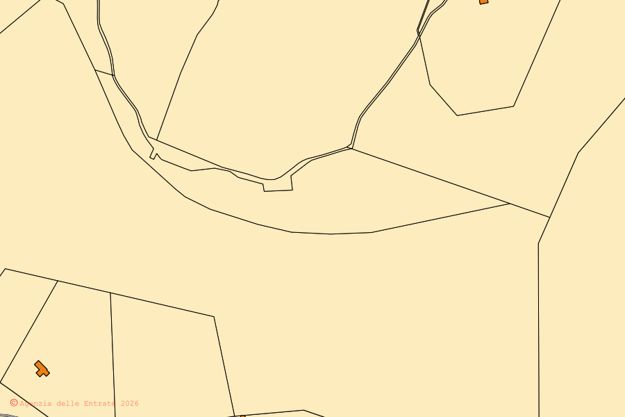Mappa catastale del centro di Bienno: particelle e fabbricati, cartografia Agenzia delle Entrate