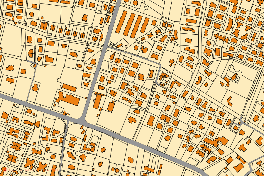 Mappa catastale del centro di Bisceglie: particelle e fabbricati, cartografia Agenzia delle Entrate