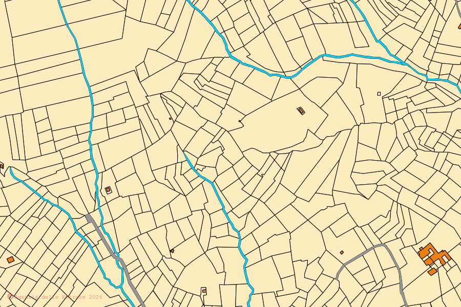 Mappa catastale del centro di Boca: particelle e fabbricati, cartografia Agenzia delle Entrate