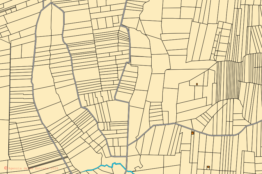 Mappa catastale del centro di Bogogno: particelle e fabbricati, cartografia Agenzia delle Entrate