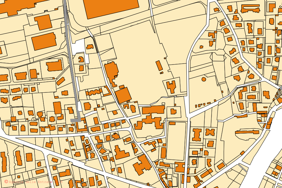 Mappa catastale del centro di Brembate: particelle e fabbricati, cartografia Agenzia delle Entrate