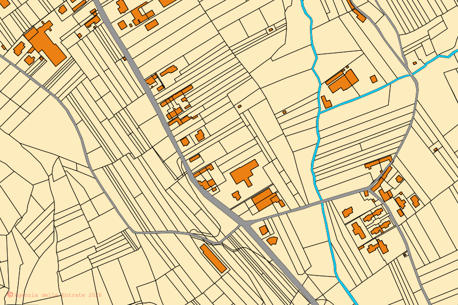 Mappa catastale del centro di Briga Novarese: particelle e fabbricati, cartografia Agenzia delle Entrate