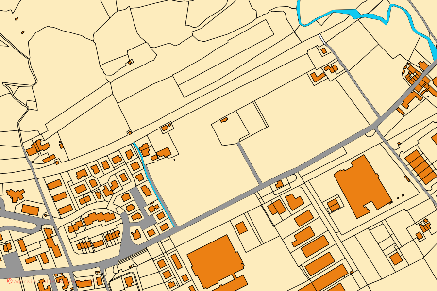 Mappa catastale del centro di Brisighella: particelle e fabbricati, cartografia Agenzia delle Entrate