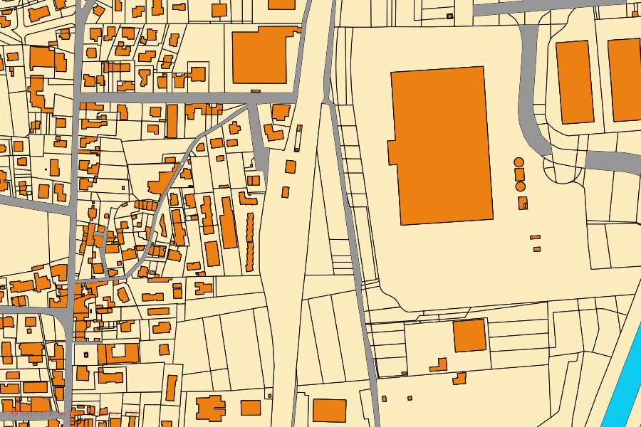 Mappa catastale del centro di Buti: particelle e fabbricati, cartografia Agenzia delle Entrate