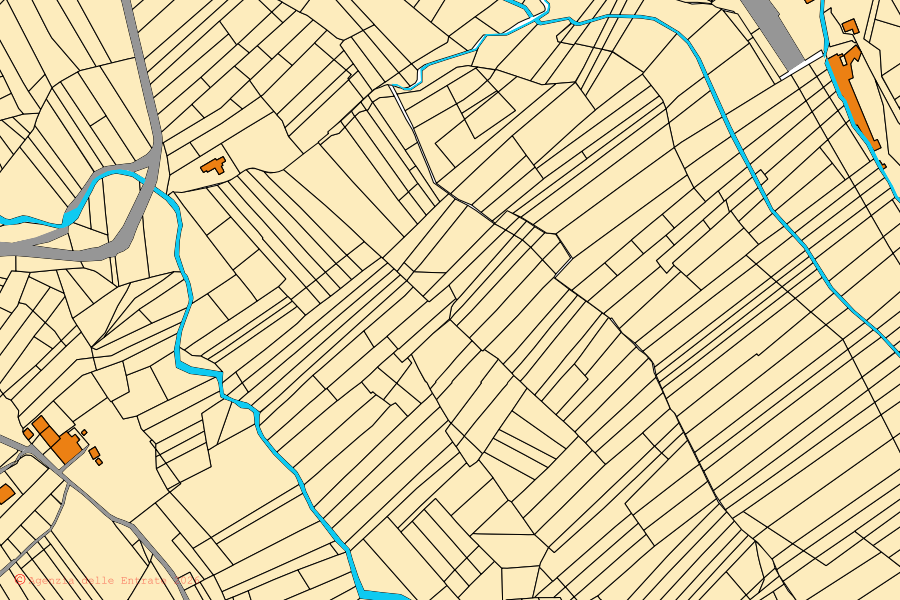 Mappa catastale del centro di Cafasse: particelle e fabbricati, cartografia Agenzia delle Entrate