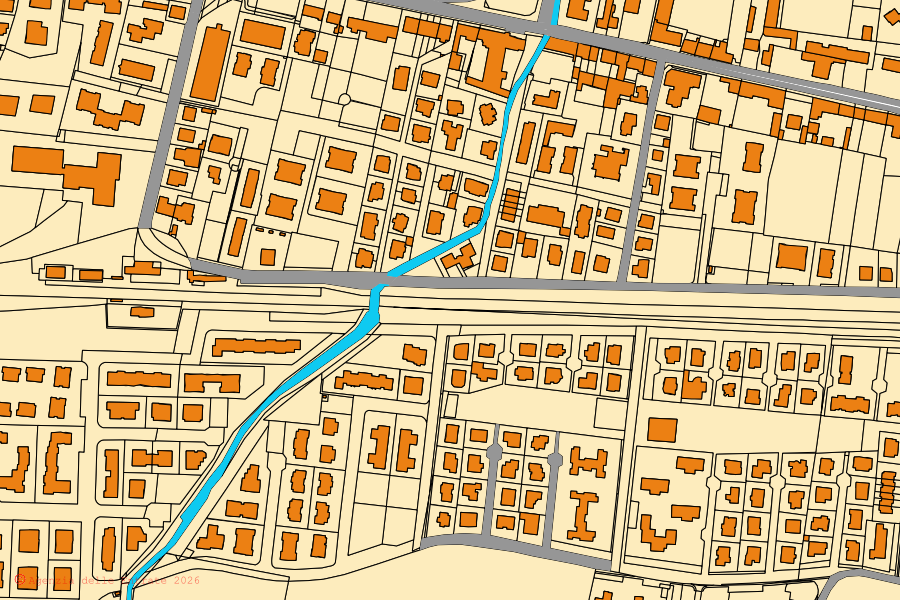 Mappa catastale del centro di Caldiero: particelle e fabbricati, cartografia Agenzia delle Entrate