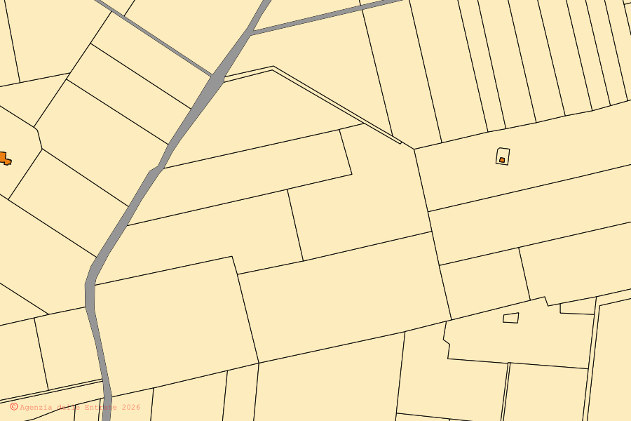 Mappa catastale del centro di Capalbio: particelle e fabbricati, cartografia Agenzia delle Entrate