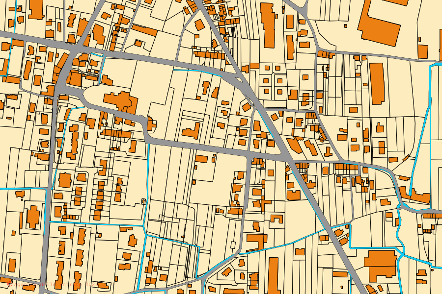 Mappa catastale del centro di Capannori: particelle e fabbricati, cartografia Agenzia delle Entrate