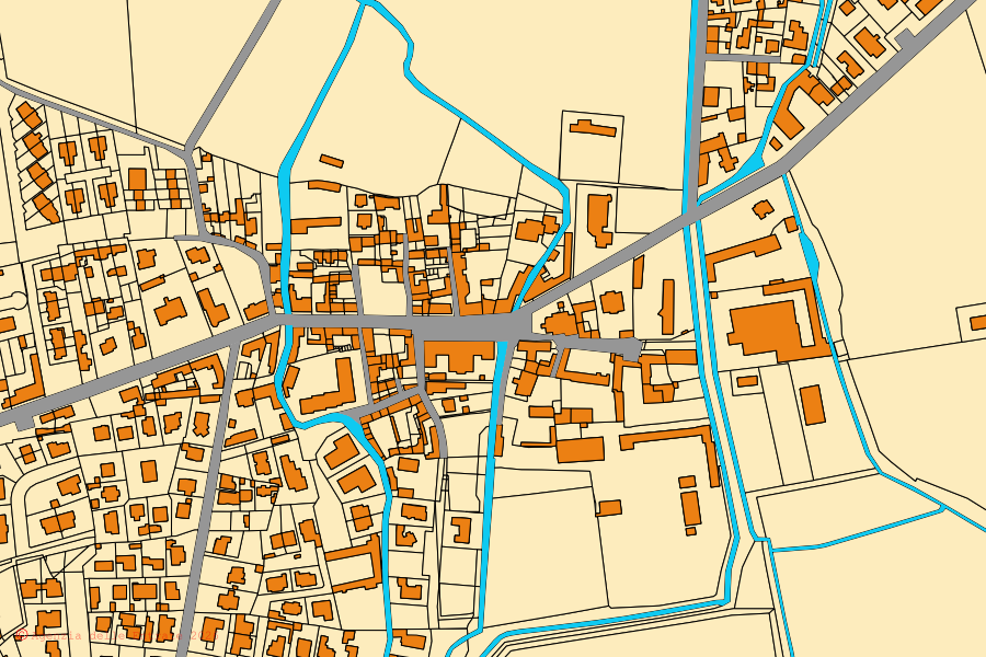 Mappa catastale del centro di Casalino: particelle e fabbricati, cartografia Agenzia delle Entrate