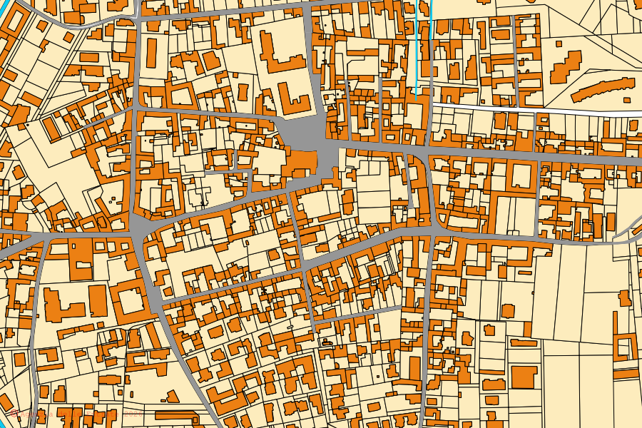 Mappa catastale del centro di Casandrino: particelle e fabbricati, cartografia Agenzia delle Entrate