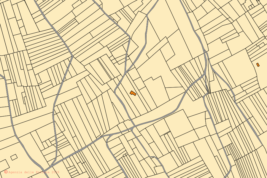 Mappa catastale del centro di Casorate Sempione: particelle e fabbricati, cartografia Agenzia delle Entrate