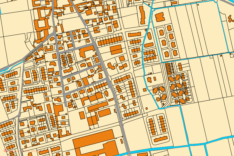 Mappa catastale del centro di Cassinetta di Lugagnano: particelle e fabbricati, cartografia Agenzia delle Entrate