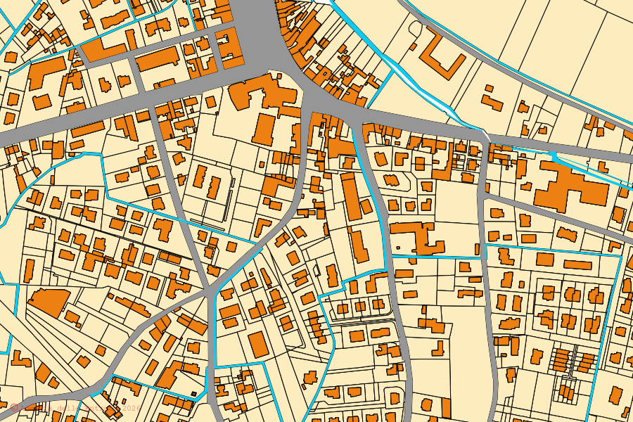 Mappa catastale del centro di Castagnaro: particelle e fabbricati, cartografia Agenzia delle Entrate