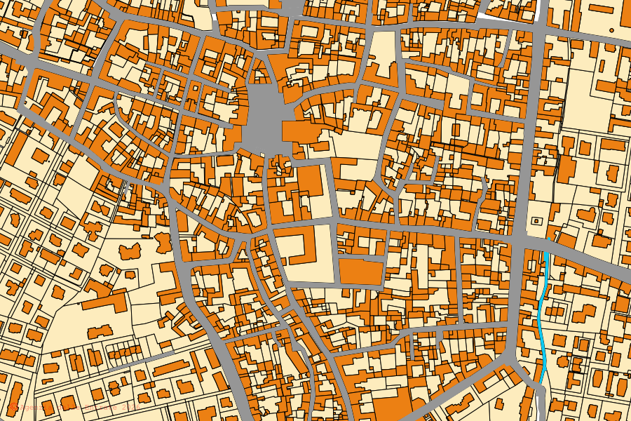 Mappa catastale del centro di Castelnuovo Scrivia: particelle e fabbricati, cartografia Agenzia delle Entrate