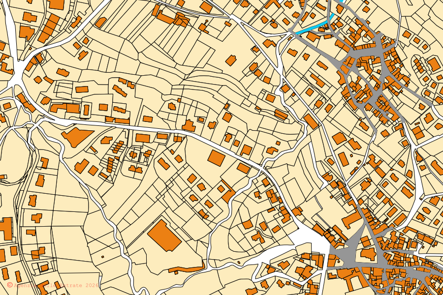 Mappa catastale del centro di Centro Valle Intelvi: particelle e fabbricati, cartografia Agenzia delle Entrate