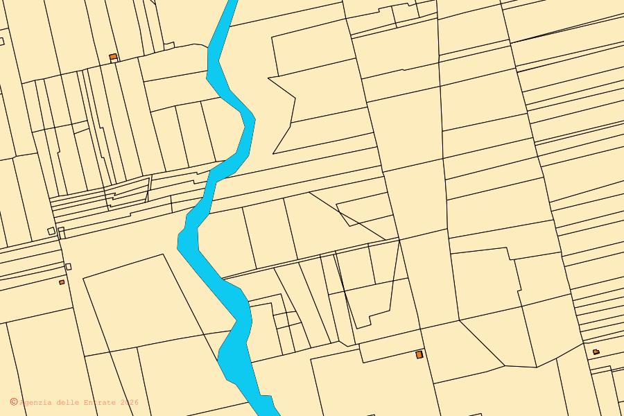 Mappa catastale del centro di Centuripe: particelle e fabbricati, cartografia Agenzia delle Entrate