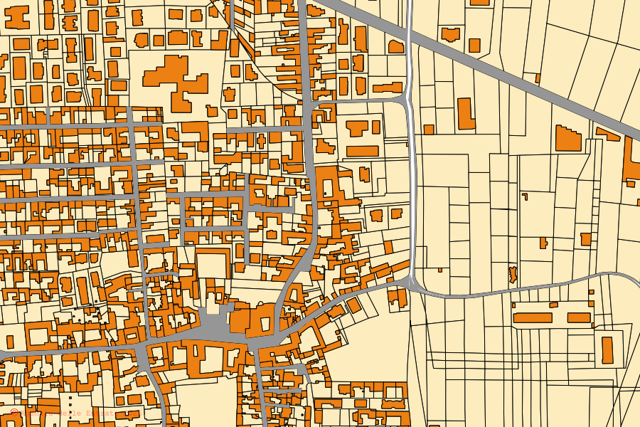 Mappa catastale del centro di Cesa: particelle e fabbricati, cartografia Agenzia delle Entrate