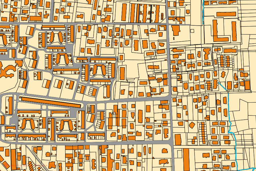 Mappa catastale del centro di Cesate: particelle e fabbricati, cartografia Agenzia delle Entrate