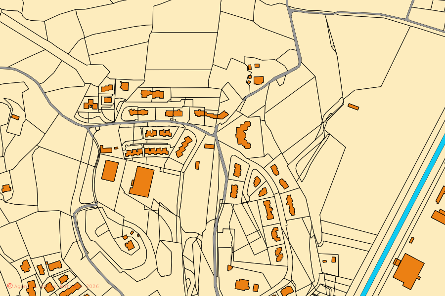 Mappa catastale del centro di Chiusi: particelle e fabbricati, cartografia Agenzia delle Entrate