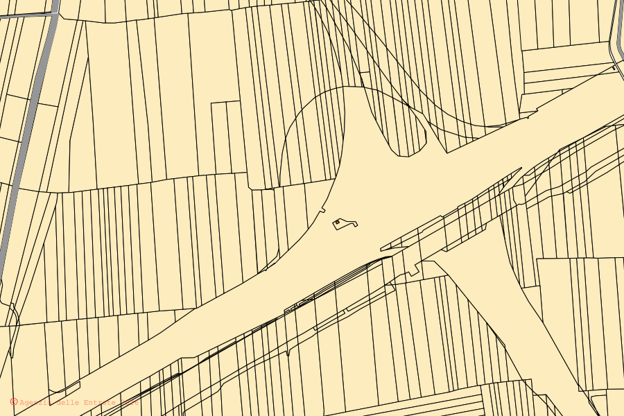 Mappa catastale del centro di Chivasso: particelle e fabbricati, cartografia Agenzia delle Entrate