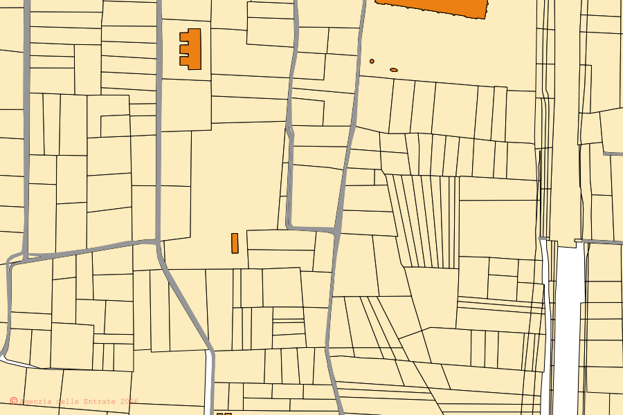 Mappa catastale del centro di Cirimido: particelle e fabbricati, cartografia Agenzia delle Entrate