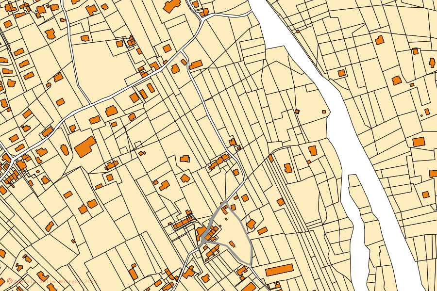 Mappa catastale del centro di Colico: particelle e fabbricati, cartografia Agenzia delle Entrate