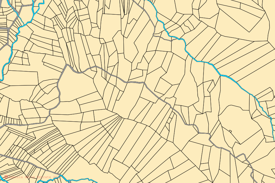 Mappa catastale del centro di Collalto Sabino: particelle e fabbricati, cartografia Agenzia delle Entrate