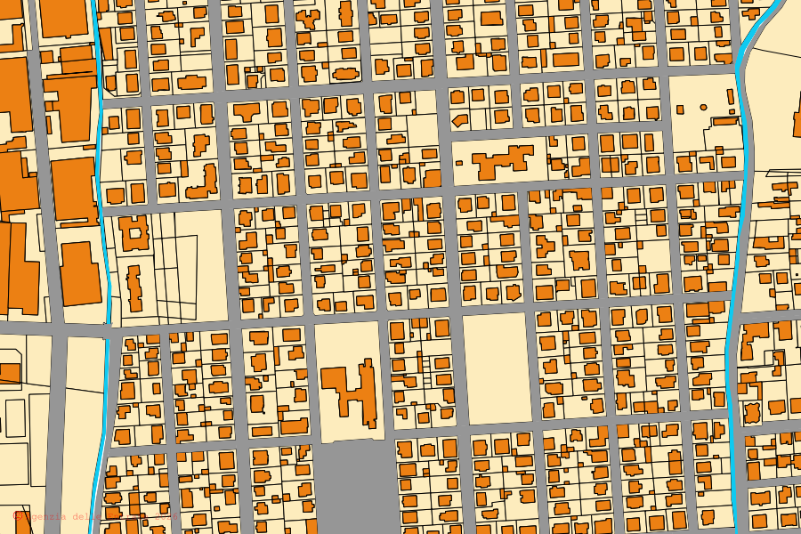 Mappa catastale del centro di Collegno: particelle e fabbricati, cartografia Agenzia delle Entrate