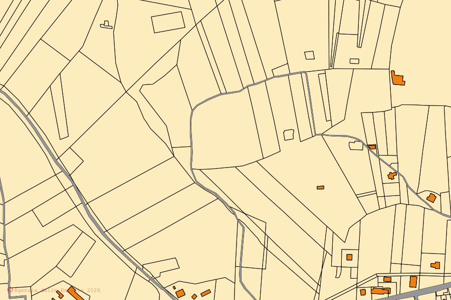 Mappa catastale del centro di Colonnella: particelle e fabbricati, cartografia Agenzia delle Entrate
