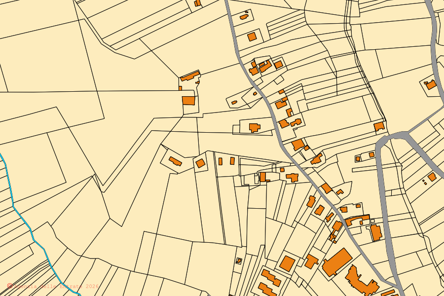Mappa catastale del centro di Corropoli: particelle e fabbricati, cartografia Agenzia delle Entrate