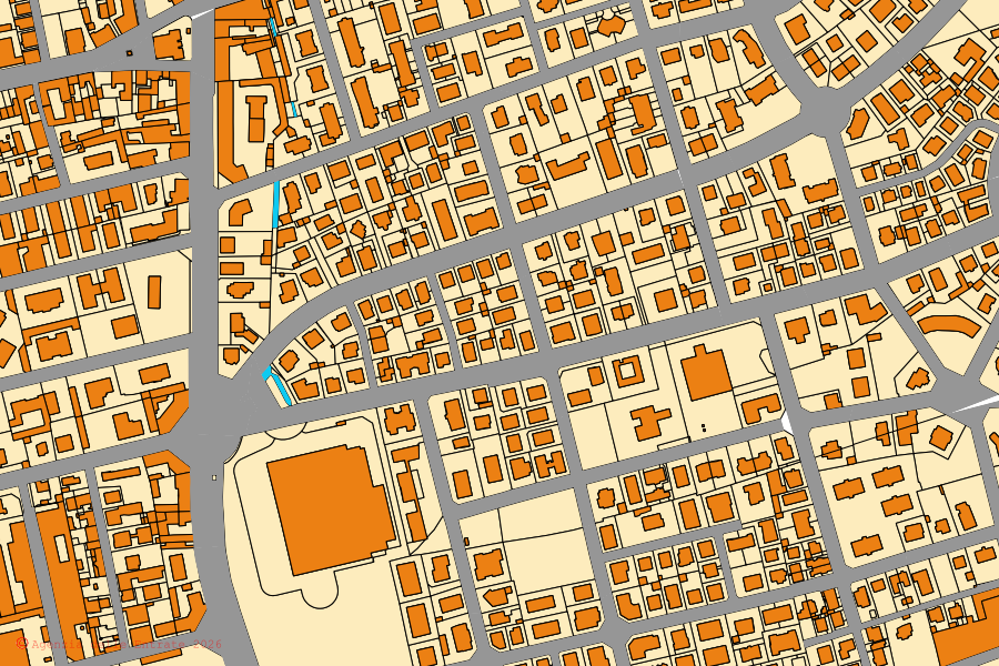 Mappa catastale del centro di Cusano Milanino: particelle e fabbricati, cartografia Agenzia delle Entrate