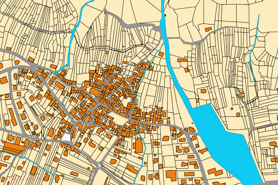 Mappa catastale del centro di Dubino: particelle e fabbricati, cartografia Agenzia delle Entrate