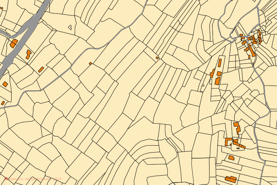 Mappa catastale del centro di Feisoglio: particelle e fabbricati, cartografia Agenzia delle Entrate