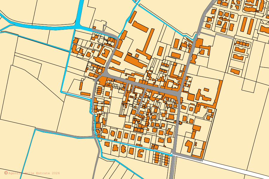 Mappa catastale del centro di Filighera: particelle e fabbricati, cartografia Agenzia delle Entrate