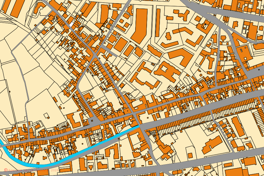 Mappa catastale del centro di Firenze: particelle e fabbricati, cartografia Agenzia delle Entrate