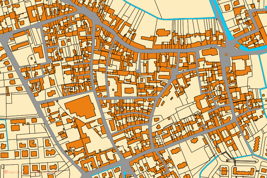 Mappa catastale del centro di Gambara: particelle e fabbricati, cartografia Agenzia delle Entrate