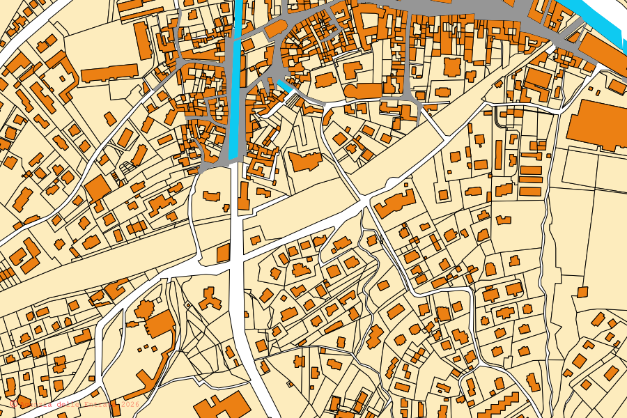Mappa catastale del centro di Germignaga: particelle e fabbricati, cartografia Agenzia delle Entrate