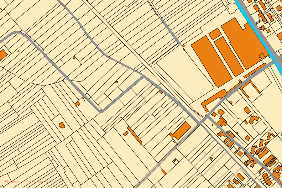 Mappa catastale del centro di Ghemme: particelle e fabbricati, cartografia Agenzia delle Entrate
