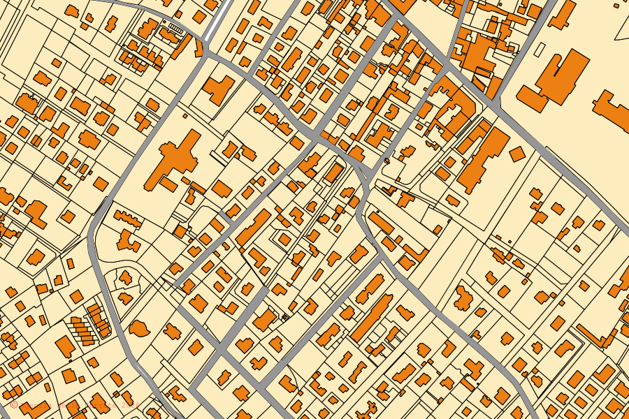Mappa catastale del centro di Godiasco Salice Terme: particelle e fabbricati, cartografia Agenzia delle Entrate