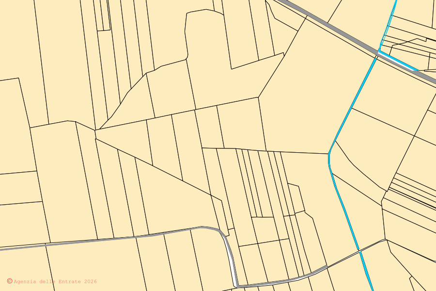 Mappa catastale del centro di Inverno e Monteleone: particelle e fabbricati, cartografia Agenzia delle Entrate