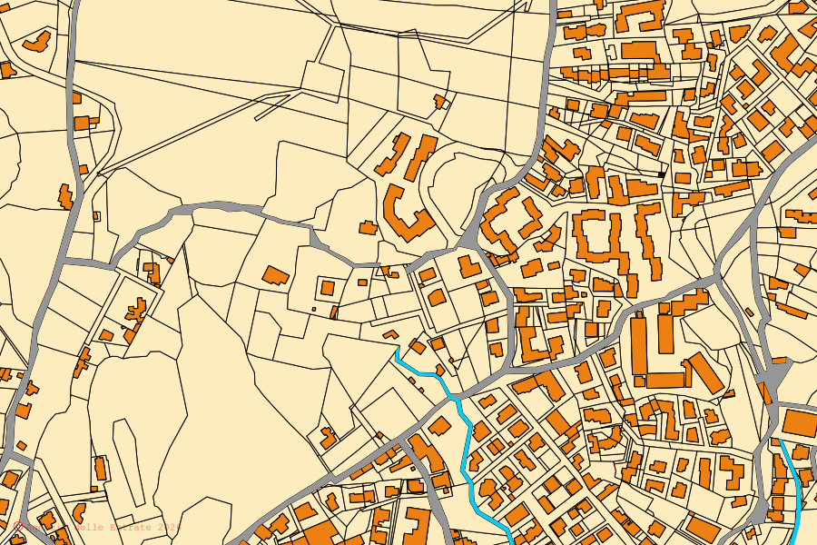 Mappa catastale del centro di La Maddalena: particelle e fabbricati, cartografia Agenzia delle Entrate